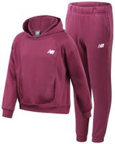Moletom New Balance Girls Performance Fleece 7-12 Years Raisin