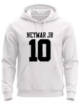 Moletom Neymar Jr 10 Algodão Unissex Blusa De Frio Canguru Flanelado