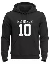 Moletom Neymar Jr 10 Algodão Unissex Blusa De Frio Canguru Flanelado