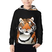 Moletom NiuKom Tiger para meninos e meninas e crianças com capuz de 7 a 20 anos