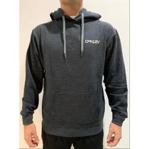 Moletom Oakley Canguru Oversized Hoodie Cinza Cinza-escuro Moletom Oakley Canguru Oversized Hoodie Cinza Cinza-escuro