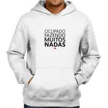 Moletom Ocupado fazendo muitos nadas - Foca na Moda