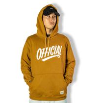 Moletom Official Canguru Logo Caramelo