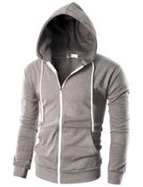Moletom Ohoo DCF002 Slim Fit com Zíper em Algodão e Poliéster Moletom Ohoo DCF002 Slim Fit com Zíper em Algodão e Poliéster