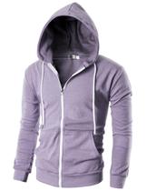 Moletom Ohoo DCF002 Slim Fit com Zíper em Algodão e Poliéster Moletom Ohoo DCF002 Slim Fit com Zíper em Algodão e Poliéster