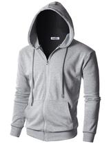 Moletom Ohoo DCF102 Masculino com Zíper, Leve e com Capuz Moletom Ohoo DCF102 Masculino com Zíper, Leve e com Capuz