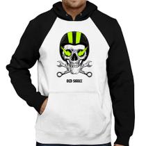 Moletom Old Skull Motorcycle - Foca na Moda Moletom Old Skull Motorcycle - Foca na Moda