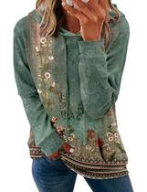 Moletom Onlypuff Pulôver, moletom moderno para mulheres, verde M