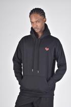 Moletom Overcome Canguru Broken Heart 2.0 Preto