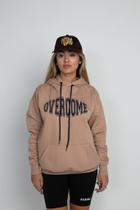 Moletom Overcome Canguru "College" Bege