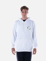 Moletom Overcome Canguru Smile Branco