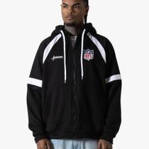 Moletom Oversized Approve x NFL II Logo Liga Preto Moletom Oversized Approve x NFL II Logo Liga Preto