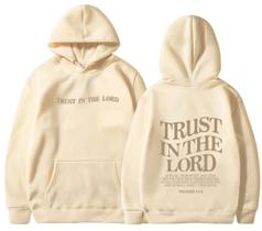 Moletom PANOZON TRUST IN THE LORD Christian Faith Beige Moletom PANOZON TRUST IN THE LORD Christian Faith Beige