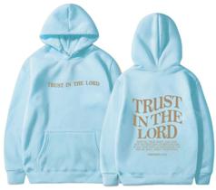 Moletom PANOZON TRUST IN THE LORD Christian Faith Blue 2XL Moletom PANOZON TRUST IN THE LORD Christian Faith Blue 2XL