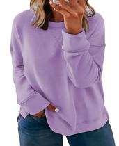 Moletom para mulheres Hailey Plus Size com gola redonda e manga comprida
