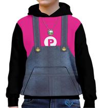 Moletom Peach Infantil UNISSEX Super Mario Blusa canguru Moletom Peach Infantil UNISSEX Super Mario Blusa canguru