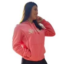 Moletom peluciado com aplicação