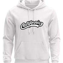 Moletom Personalizado Flanelado Com Capuz California