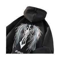 Moletom Pesado Com Capuz Que Brilha No Escuro Para Adultos, Quente E Casual, Tendência Hip Hop, Top