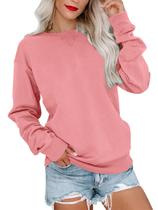 Moletom PGANDS feminino com gola redonda e manga comprida, blusa casual Moletom PGANDS feminino com gola redonda e manga comprida, blusa casual