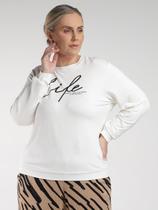 Moletom Plus Size Feminino OFF WHITE Moletom Plus Size Feminino OFF WHITE