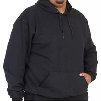 Moletom Plus Size Masculino Com Bolso e Capuz G1 ao G5