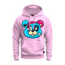 Moletom Premium Algodão Unissex Blusa De Frio Bolso e Capuz Urso Abatido