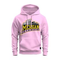 Moletom Premium Estampado Algodão Confortável Michigan Stadiun