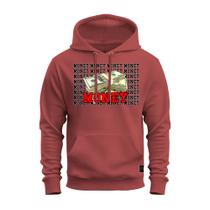 Moletom Premium Estampado Confortável Canguru Money Notas