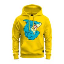 Moletom Premium Estampado Confortável Canguru Shark Maromba