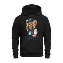 Moletom Premium Unissex Algodão Confortável Estampado Urso Emoly