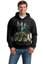 Moletom Preto Banda The Beatles C/Capuz Bomber Rock Moletom Preto Banda The Beatles C/Capuz Bomber Rock
