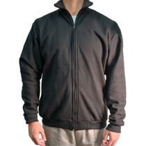 Moletom Preto com Zíper Agasalho Blusa de Frio Hosten