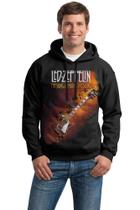 Moletom Preto da Banda Led Zeppelin C/Capuz Bomber Rock Moletom Preto da Banda Led Zeppelin C/Capuz Bomber Rock
