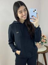 Moletom Preto Feminino Mar Manso Ref. BM10353