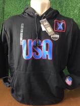 Moletom preto masculino USA, TAM G