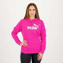 Moletom Puma ESS Logo FL S Feminino Rosa