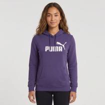 Moletom Puma Ess No.1 Logo Hoodie TR Feminina Roxa Moletom Puma Ess No.1 Logo Hoodie TR Feminina Roxa