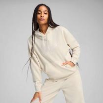 Moletom Puma ESS Relaxed Feminino Off White