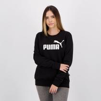 Moletom Puma Essential Crew Feminino Preto