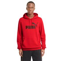 Moletom Puma Essentials Big Logo Vermelho Masculino