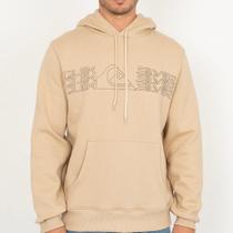 Moletom Quiksilver Canguru Big Block WT26 Masculino Areia