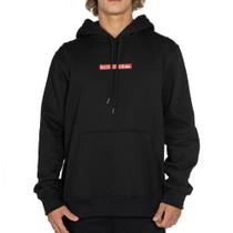 Moletom Quiksilver Canguru Clicker Logo DNA WT25 Preto Moletom Quiksilver Canguru Clicker Logo DNA WT25 Preto