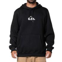 Moletom Quiksilver Canguru Metal Comp Comp Logo WT24 Preto Moletom Quiksilver Canguru Metal Comp Comp Logo WT24 Preto