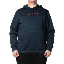 Moletom Quiksilver Canguru Omni Font Plus Size WT24 Marinho