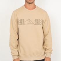 Moletom Quiksilver Careca Big Block WT26 Masculino Areia