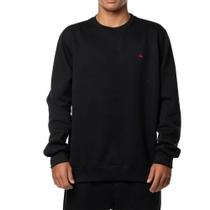 Moletom Quiksilver Careca Embroidery 280G WT24 Preto Moletom Quiksilver Careca Embroidery 280G WT24 Preto
