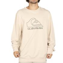 Moletom Quiksilver Careca New Tour WT25 Masculino Areia Moletom Quiksilver Careca New Tour WT25 Masculino Areia