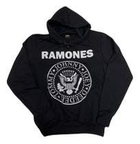 Moletom Ramones Logo Blusa de Frio Adulto Unissex Banda de Rock Hcd437 BM