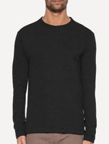 Moletom Reserva Masculino Moletinho Careca Logo Preto Mescla